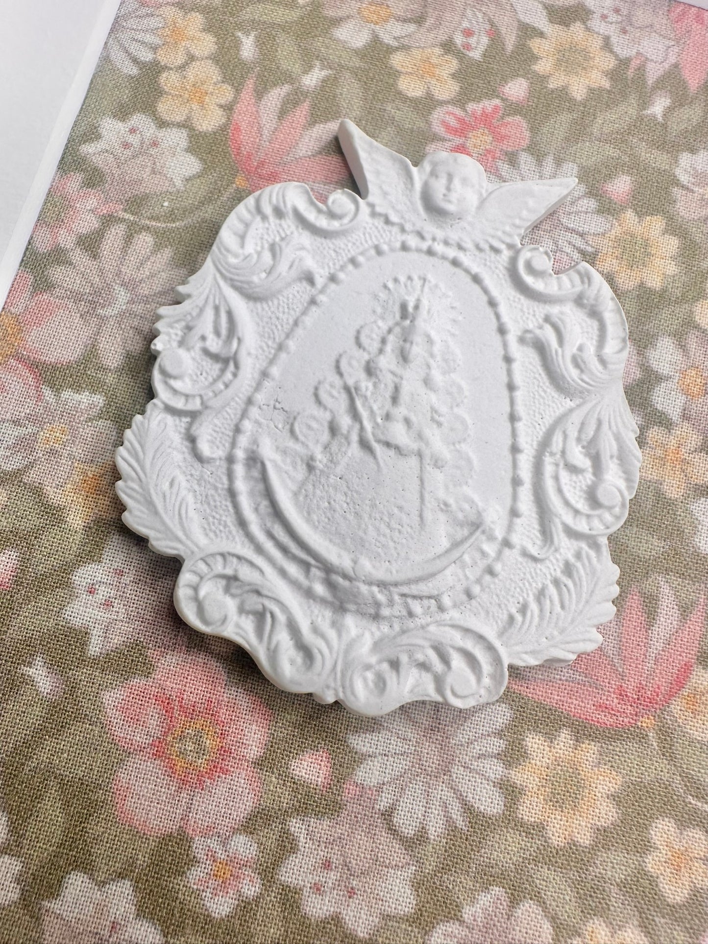 Medalla de tu Hermandad / Fondo Verde Flor Rosa